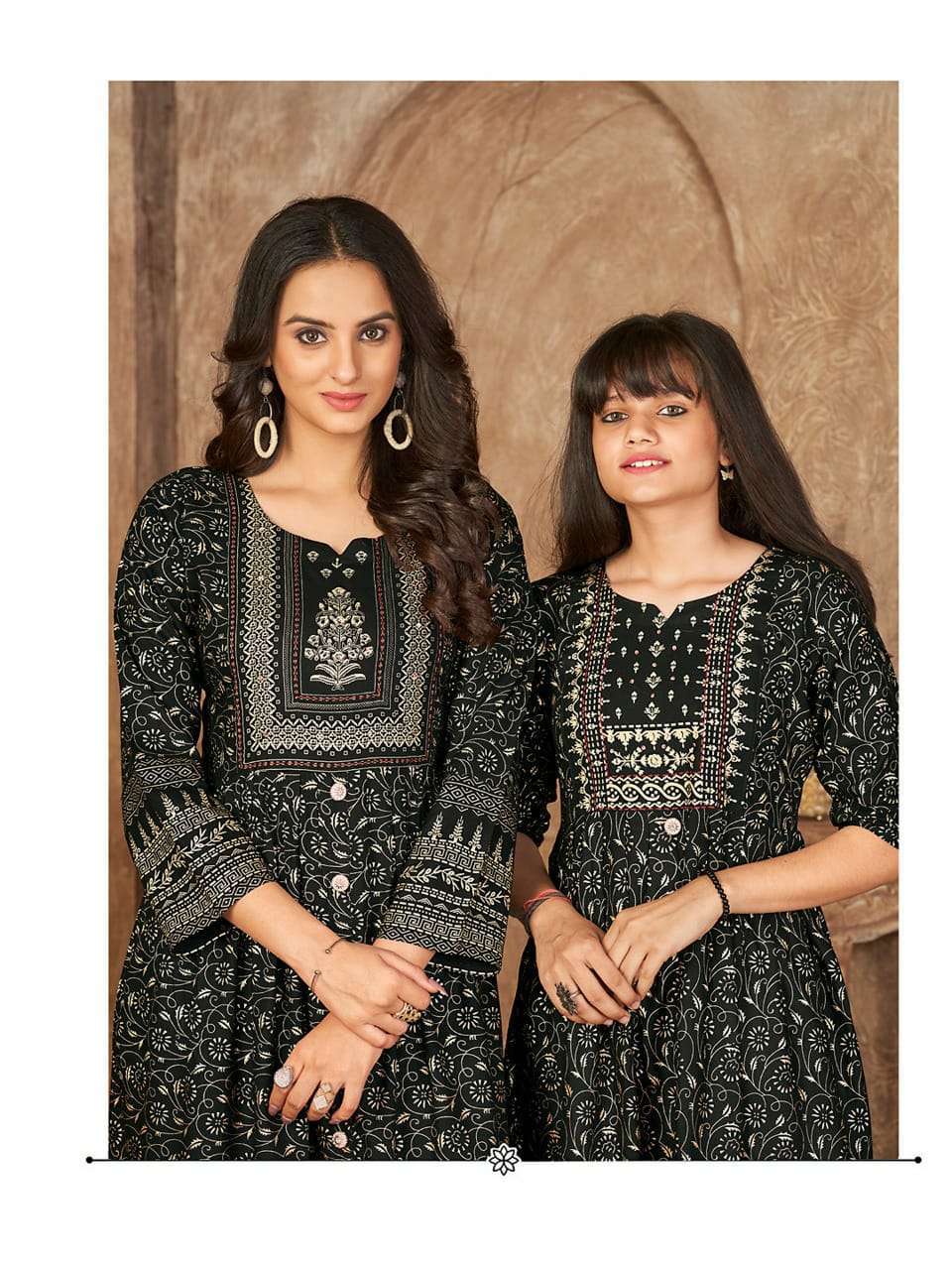 ME & MOM SERIES 1001 TO 1008 KURTI BY HIWA DESIGNER WITH PRINTED RAYON MOM AND DAUGHTER KURTI COMBO ARE AVAILABLE AT WHOLESALE PRICE